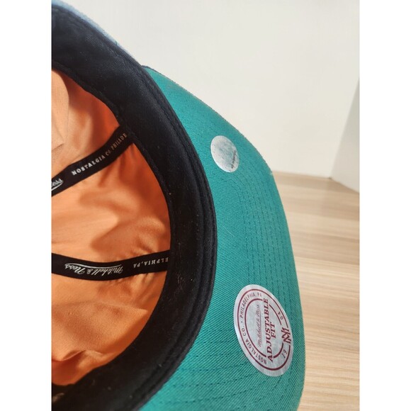 BROOKLYN NETS HAT MITCHELL & NESS NBA CRAZE‎ CUT  SNAPBACK CAP SUEDE RARE - Picture 8 of 8